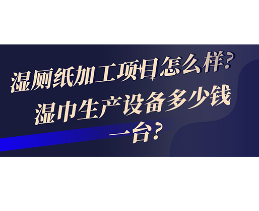 濕廁紙加工項目怎么樣? 濕巾生產(chǎn)設(shè)備多少錢一臺?