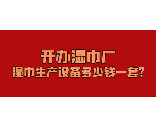 開辦濕巾廠，濕巾生產(chǎn)設(shè)備多少錢一套？